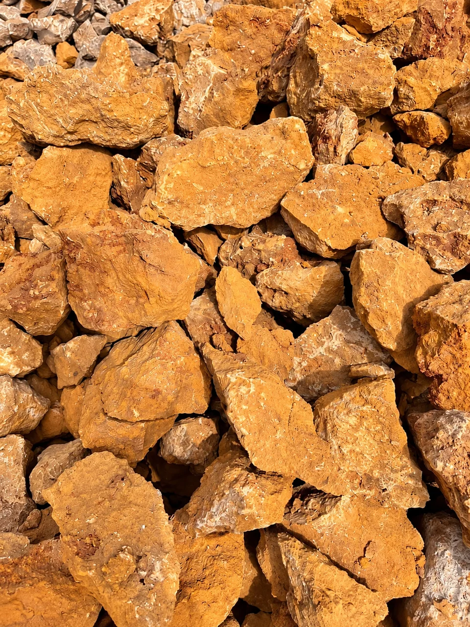 Ochre rori stones