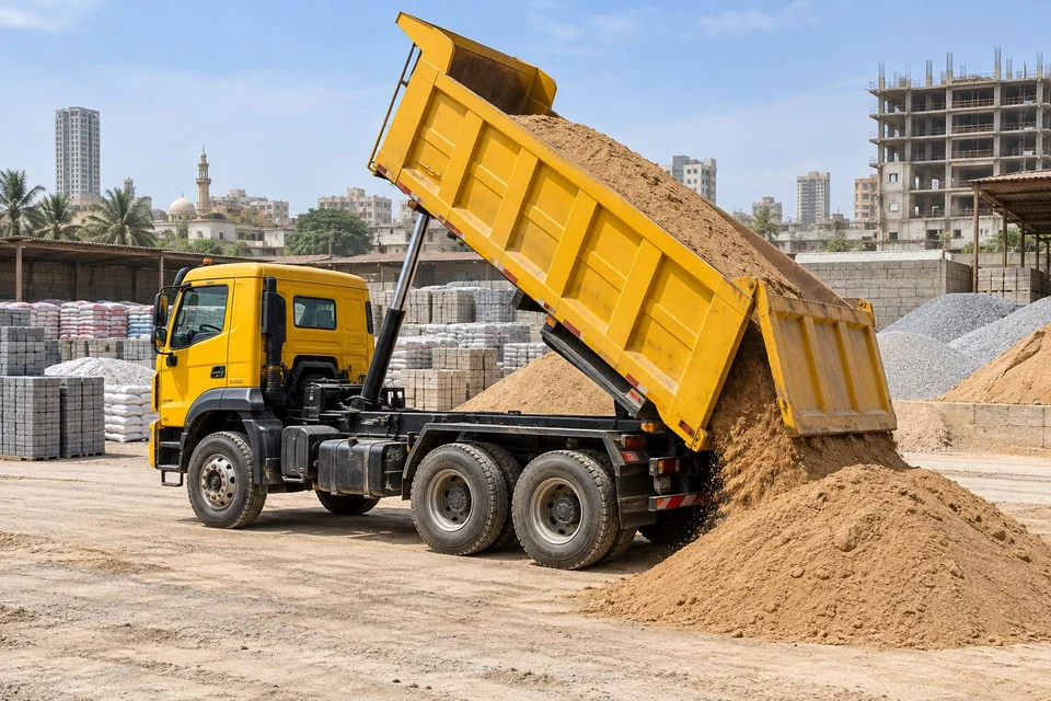 Illustration of dumper delivery